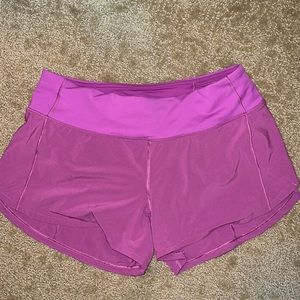 Lululemon purple speed ups 4”